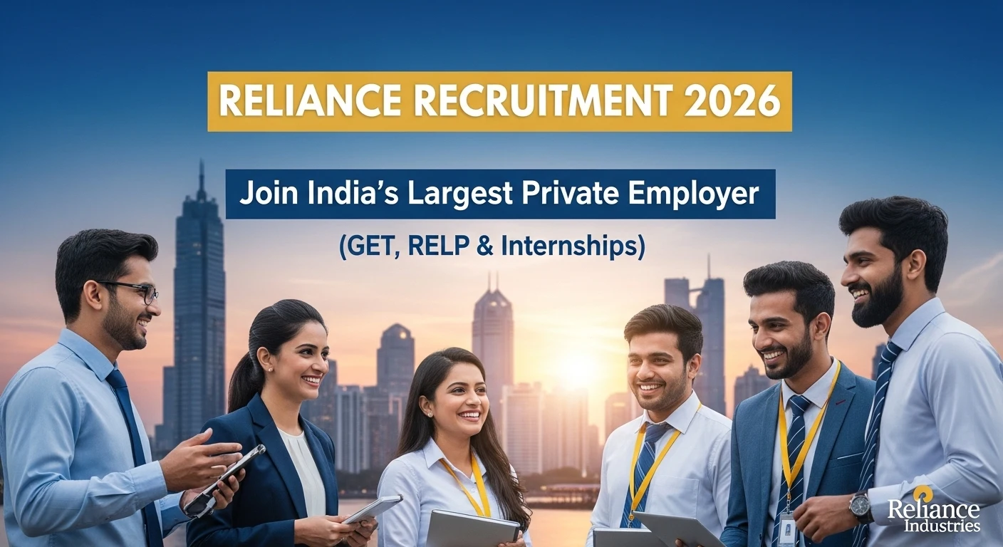 Reliance Recruitment 2026: Join India’s Largest Private Employer (GET, RELP & Internships)